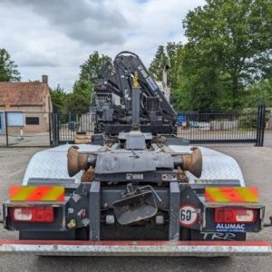 foto 6x4/Eur5 DAF Roll off tipper + Crane HIAB